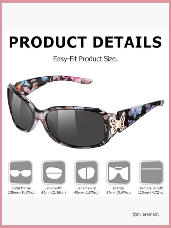 Polarized Wrap Around Sunglasses with UV400 Protection